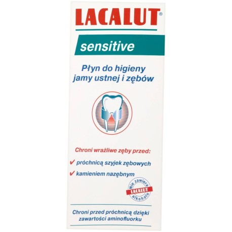 Lacalut Sensitive Płyn do higieny jamy ustnej i zębów 300 ml