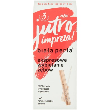 Biała Perła Zestaw do wybielania w domu jutro impreza!