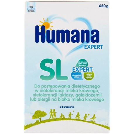 Humana Expert SL Żywność specjalnego przeznaczenia medycznego od urodzenia 650 g (2 x 325 g)