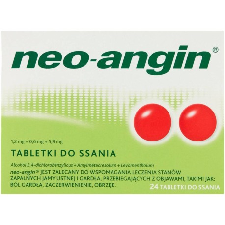 Neo-angin Tabletki do ssania 24 sztuki
