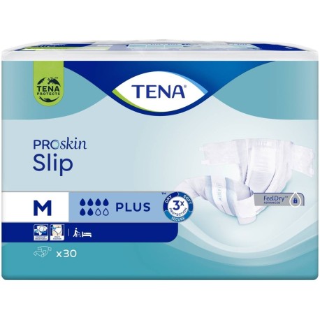 TENA ProSkin Slip Plus Pieluchomajtki M 30 sztuk