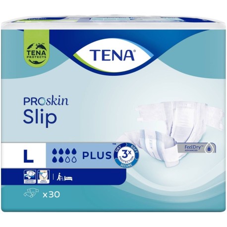 TENA ProSkin Slip Plus Pieluchomajtki L 30 sztuk