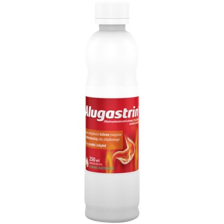 Alugastrin Dihydroxyaluminii natrii carbonas 1,02 g/15 ml Lek o smaku miętowym 250 ml