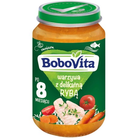 BoboVita Warzywa z delikatną rybą po 8 miesiącu 190 g