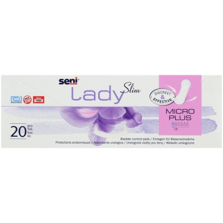 Seni Lady Slim Micro Plus Wyrób medyczny wkładki urologiczne 20 sztuk