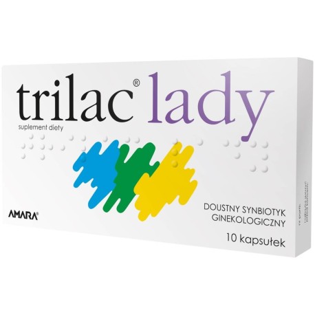 Trilac Lady Suplement diety doustny synbiotyk ginekologiczny 2,25 g (10 sztuk)