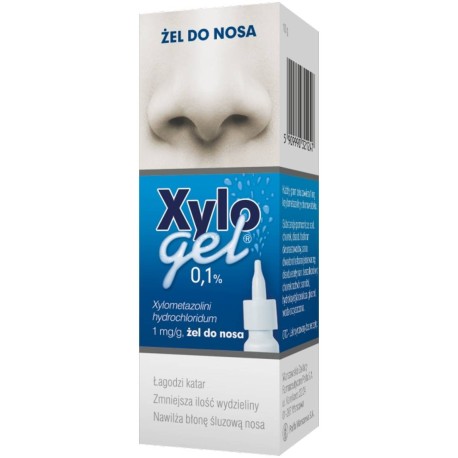 Xylogel 0,1%, żel do nosa, 1 mg/g, but. PET 10 g z dozownikiem