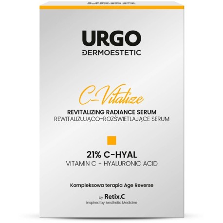 Urgo Dermoestetic C-Vitalize Rewitalizująco-rozświetlające serum 21 % C-Hyal 30 ml