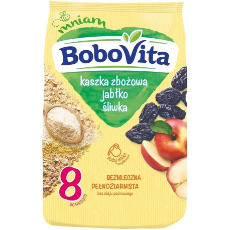 BoboVita Kaszka zbożowa jabłko śliwka po 8. miesiącu 180 g