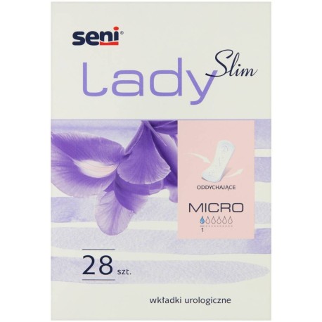 Seni Lady Slim Micro Wyrób medyczny wkładki urologiczne 28 sztuk