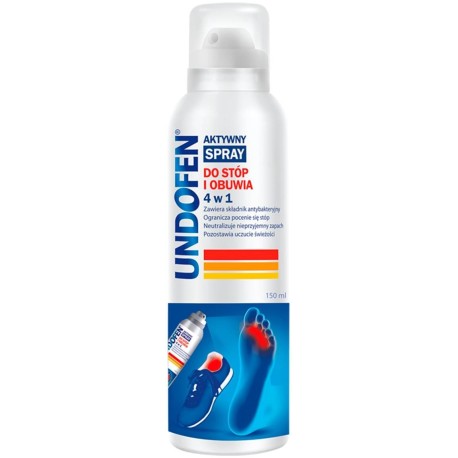 Undofen Aktywny spray do stóp i obuwia 4 w 1 150 ml