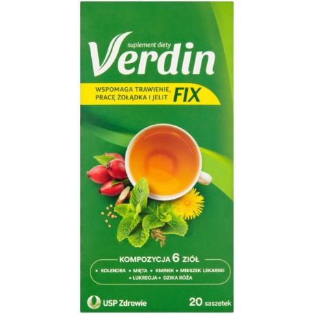 Verdin Fix Suplement diety kompozycja 6 ziół 36 g (20 x 1,8 g)