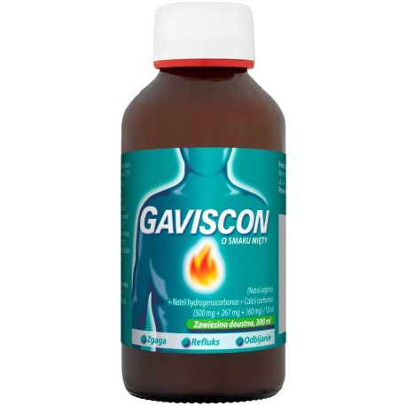 Gaviscon Zawiesina doustna o smaku mięty 300 ml