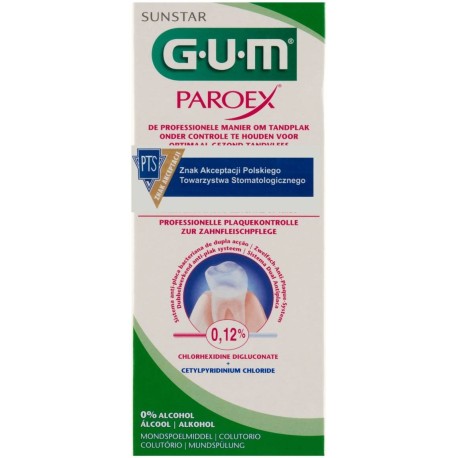 GUM Paroex 0,12 % CHX Płyn do płukania jamy ustnej 300 ml