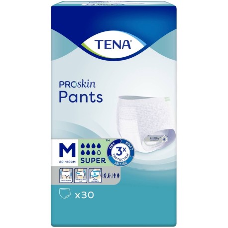 TENA ProSkin Pants Super Wyrób medyczny majtki chłonne M 30 sztuk 