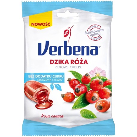 Verbena Ziołowe cukierki dzika róża 60 g