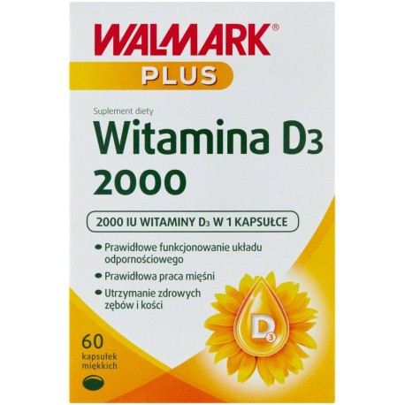 Walmark Plus Suplement diety witamina D₃ 2000 9,7 g (60 sztuk)