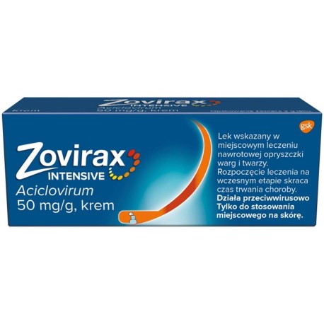 Zovirax Intensive 50 mg/g Krem 2 g