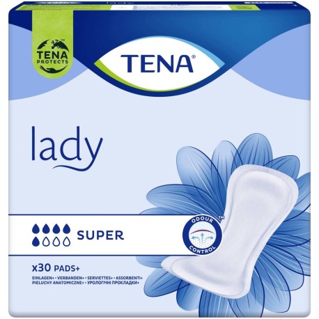 TENA Lady Super Pieluchy anatomiczne 30 sztuk