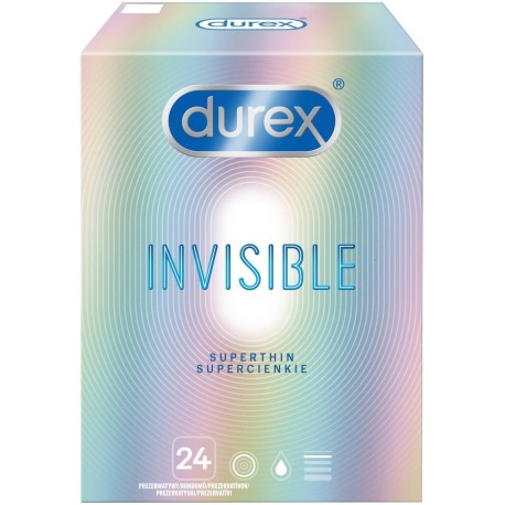 Durex Invisible Prezerwatywy supercienkie 24 sztuki