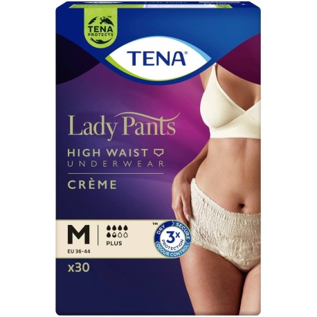 TENA Lady Pants Crème Plus Bielizna chłonna dla kobiet M 30 sztuk