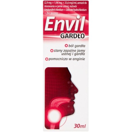 Envil Gardło Aerozol do stosowania w jamie ustnej 30 ml