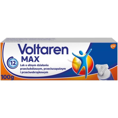 Voltaren Max 23,2 mg/g Lek przeciwbólowy przeciwzapalny i przeciwobrzękowy 100 g