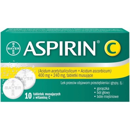 Aspirin C Tabletki musujące 10 tabletek