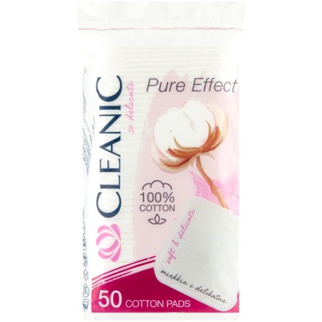 Cleanic Pure Effect Płatki kosmetyczne 50 sztuk