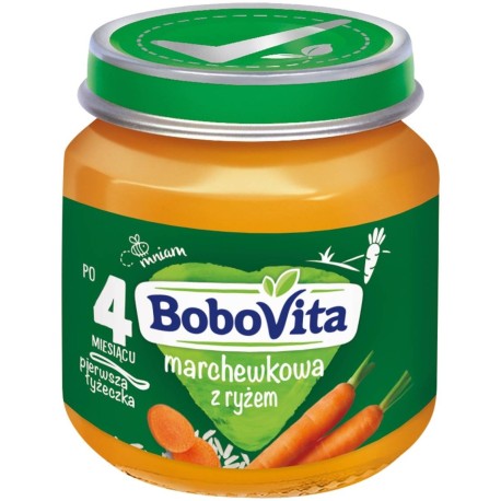 BoboVita Marchewkowa z ryżem po 4 miesiącu 125 g