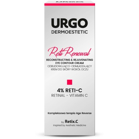 Urgo Dermoestetic Reti Renewal Odbudowująco-odmładzający krem do skóry wokół oczu 4 % Reti-C 15 ml