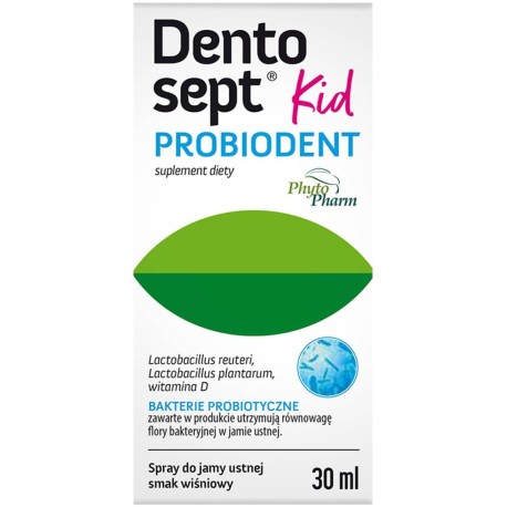 Dentosept Kid Probiodent Suplement diety spray do jamy ustnej smak wiśniowy 30 ml