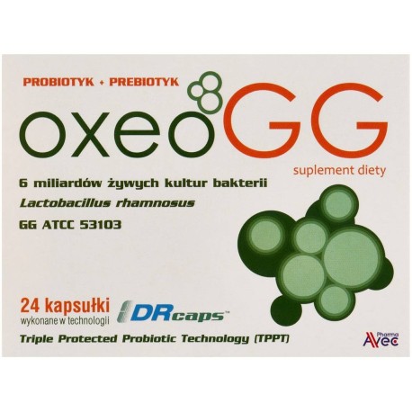 Oxeo GG Suplement diety probiotyk + prebiotyk 24 sztuki