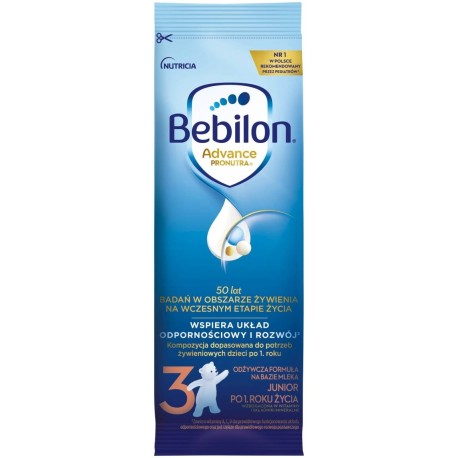 Bebilon 3 Advance Pronutra Junior Odżywcza formuła na bazie mleka po 1. roku życia 29,4 g