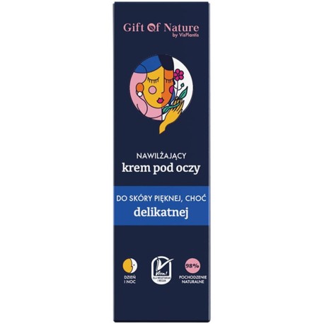 Gift of Nature Nawilżający krem pod oczy do skóry delikatnej na dzień i noc 15 ml