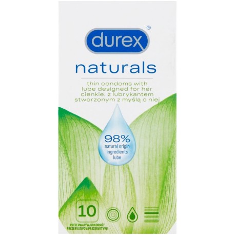 Durex Naturals Prezerwatywy 10 sztuk