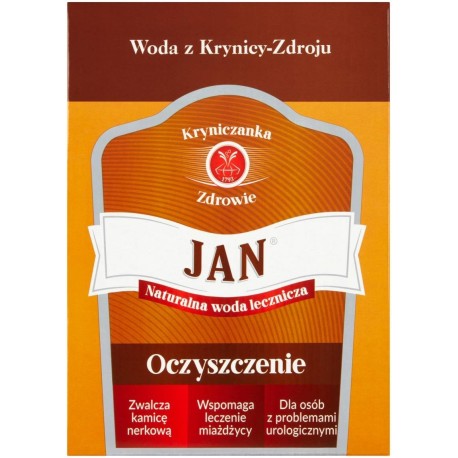 Jan Naturalna woda lecznicza oczyszczenie 3 l