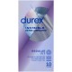 Durex Invisible Extra Lubricated Wyrób medyczny prezerwatywy 10 sztuk