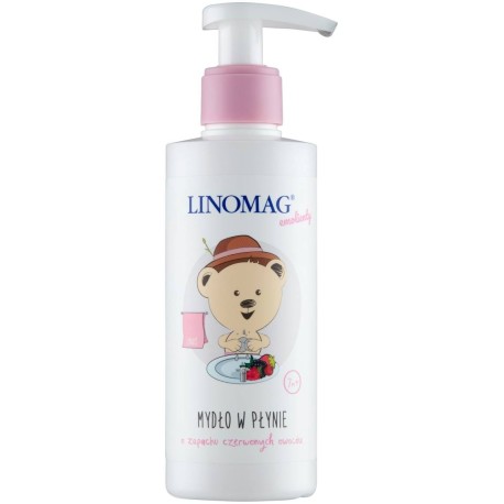 Linomag Emolienty Mydło w płynie o zapachu czerwonych owoców 200 ml