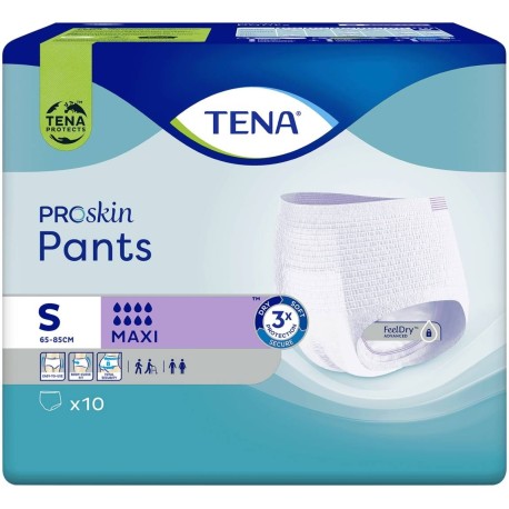 TENA ProSkin Pants Maxi Majtki chłonne S 10 sztuk