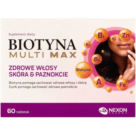 Biotyna Multi Max Suplement diety 12,42 g (60 sztuk)