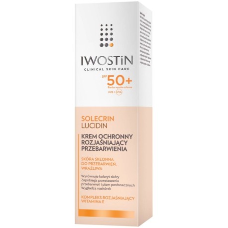 Iwostin Solecrin Lucidin Krem ochronny rozjaśniający przebarwienia SPF 50+ 50 ml