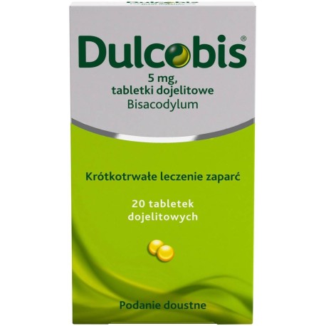 Sanofi Dulcobis 5 mg Tabletki dojelitowe 20 sztuk