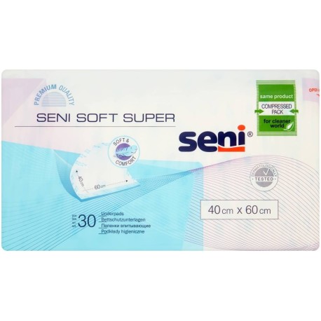 Seni Soft Super Podkłady higieniczne 40 cm x 60 cm 30 sztuk