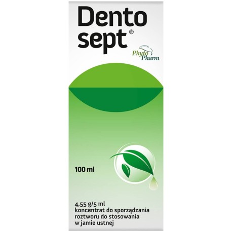Dentosept Koncentrat do sporządzania roztworu do stosowania w jamie ustnej 100 ml