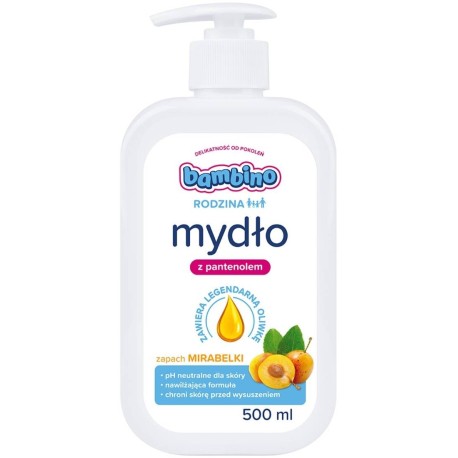 Bambino Rodzina Mydło do rąk o zapachu mirabelki 500 ml