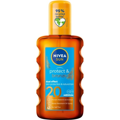 Nivea SUN Olejek do opalania w sprayu Protect Bronze SPF 20 200ml