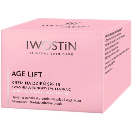 Iwostin Age Lift Krem na dzień SPF 15 skóra normalna i mieszana 40+ 50 ml