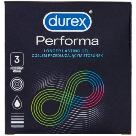 Durex Performa Prezerwatywy 3 sztuki