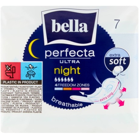 Bella Perfecta Ultra Night Extra Soft Podpaski higieniczne 7 sztuk